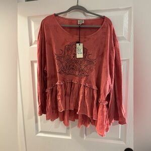NWT Jaded Gypsy Hamsa Top